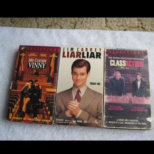 My Cousin Vinny Pesci  Liar Liar Carrey Class Action VHS Cassette Tape Bundle $3